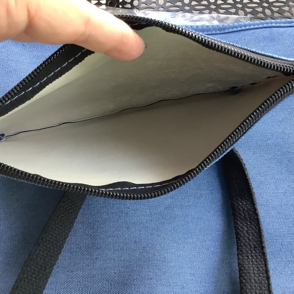 New in package, Cute, Blue, Mickey Mouse canvas Tote and wristlet - Picture 6 of 7